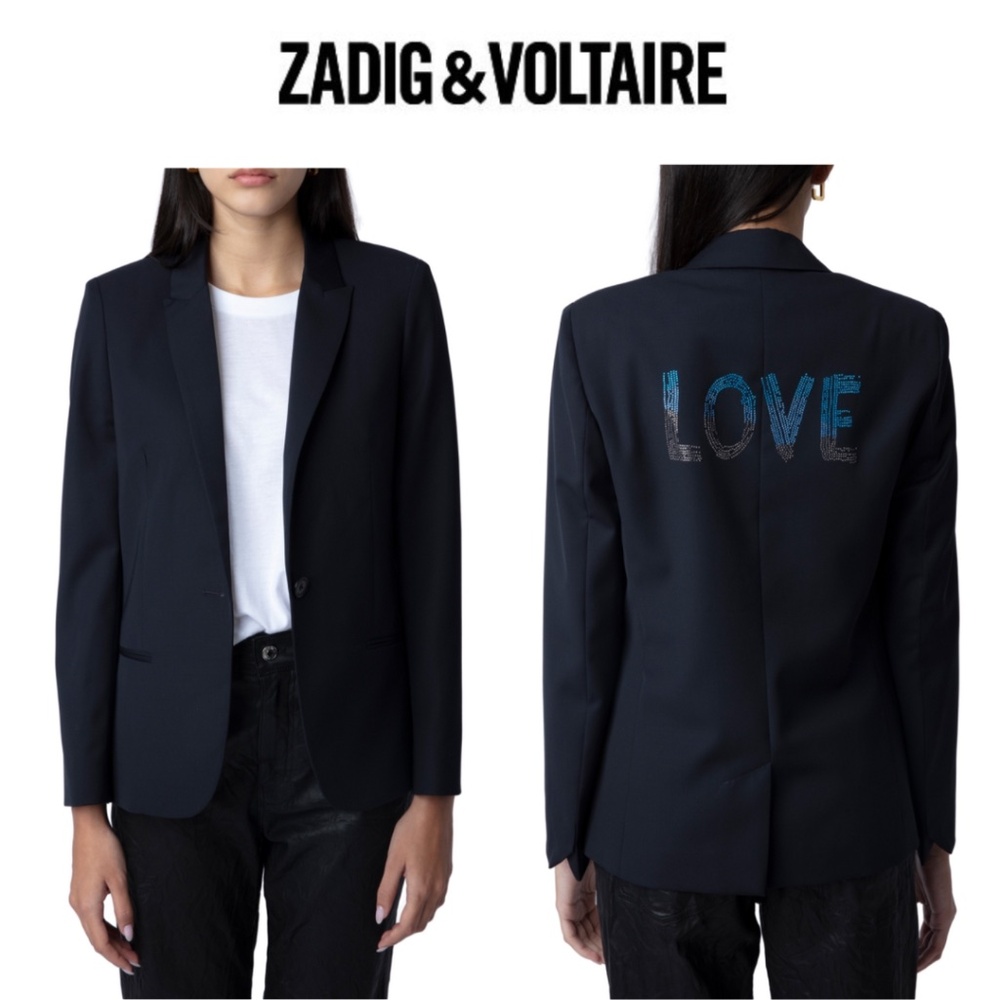 Zadig and Voltaire Viva Love Strass Blazer